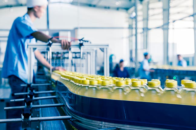 fábrica de produção de plástico
