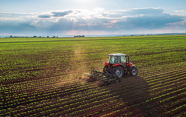 eficiência de equipamentos agrícolas