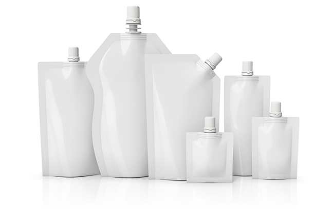 Embalagem flexível de plástico reciclado
